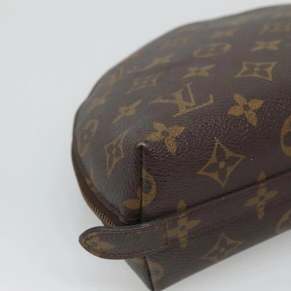 LOUIS VUITTON Monogram Trousse Demi Ronde Cosmetic Pouch LV Auth - Picture 8 of 16